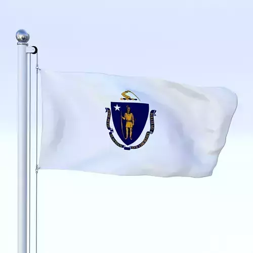 Animated Massachusetts Flag