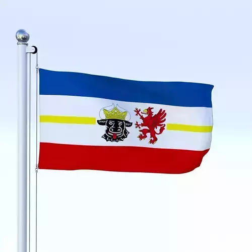 Animated Mecklenburg-Western Pomerania German State Flag