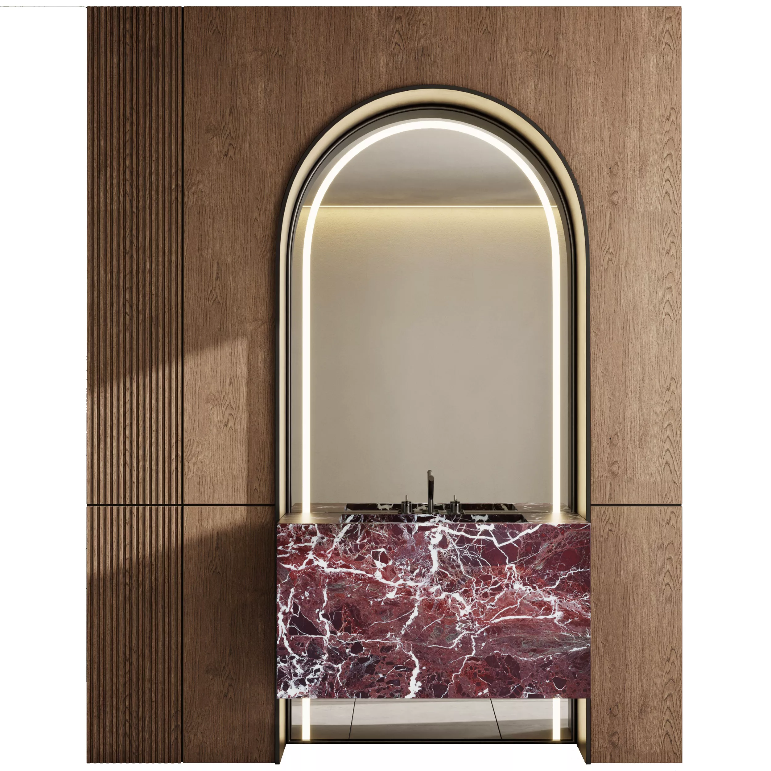 Bathroom furniture by Fauset Bathroom 258 Low-poly 3D model