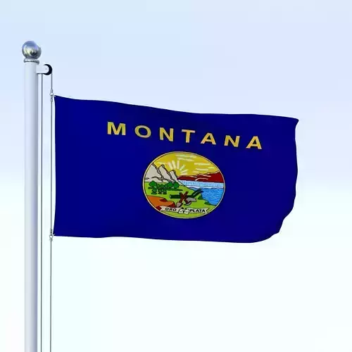 Animated Montana Flag