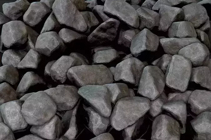 Set of Stones PBR Game-Ready