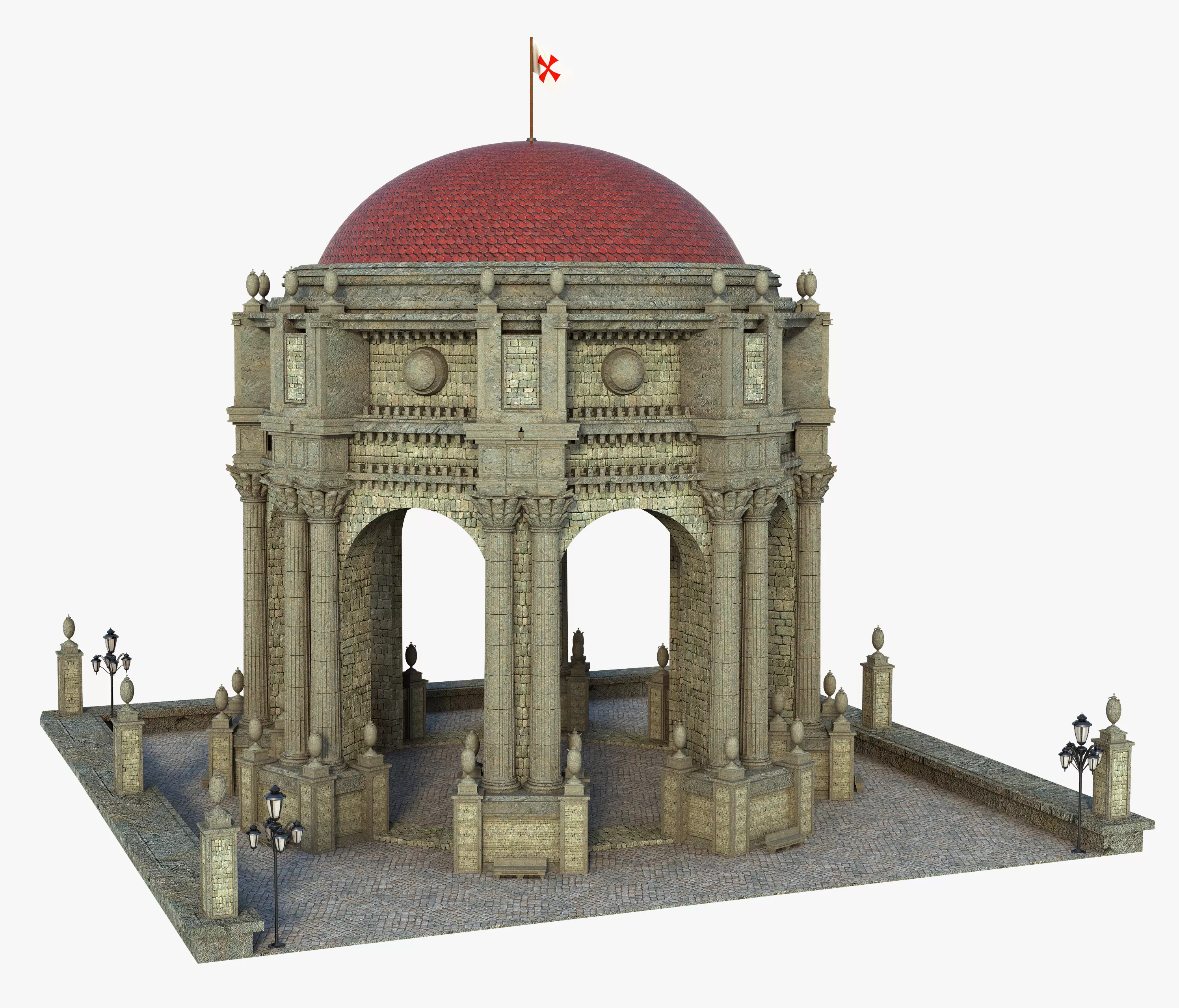 Classic Dome Structure 3D model
