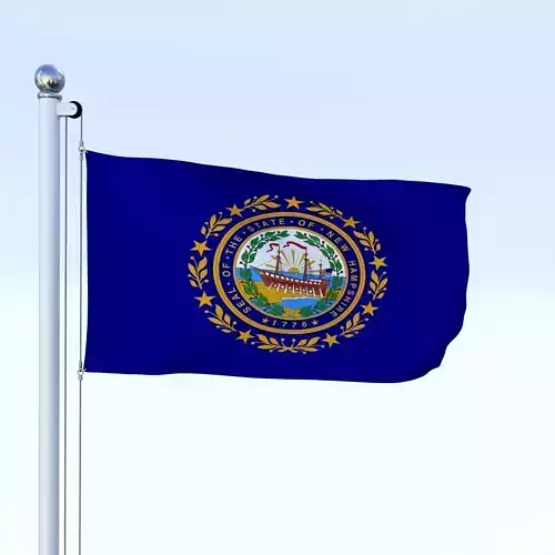 Animated New Hampshire Flag