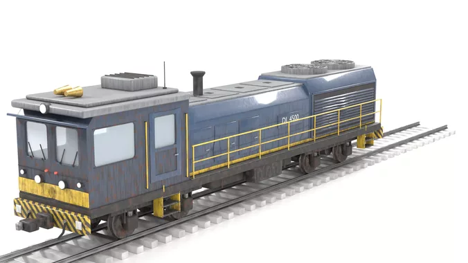 Weathered Diesel Electric Locomotive Bo-Bo