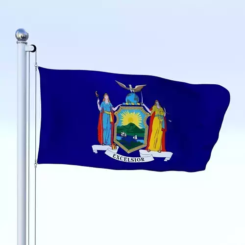 Animated New York Flag
