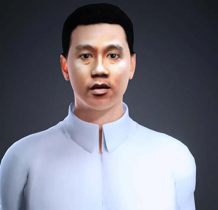 Gibran Rakabuming Raka 3D Character Model Free 3D model