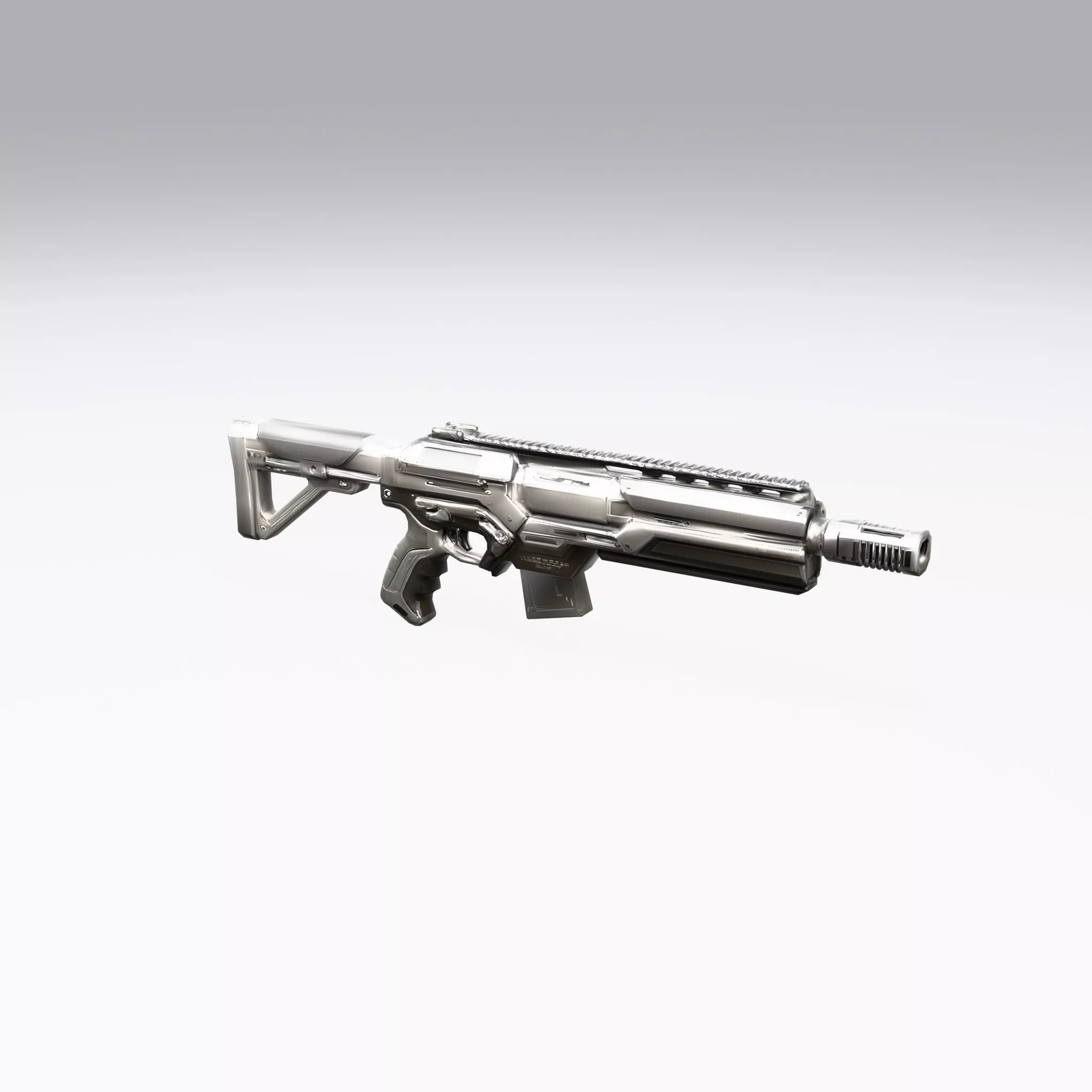 Sci-Fi Rifle - Low Poly Game Ready Low-poly 3D model