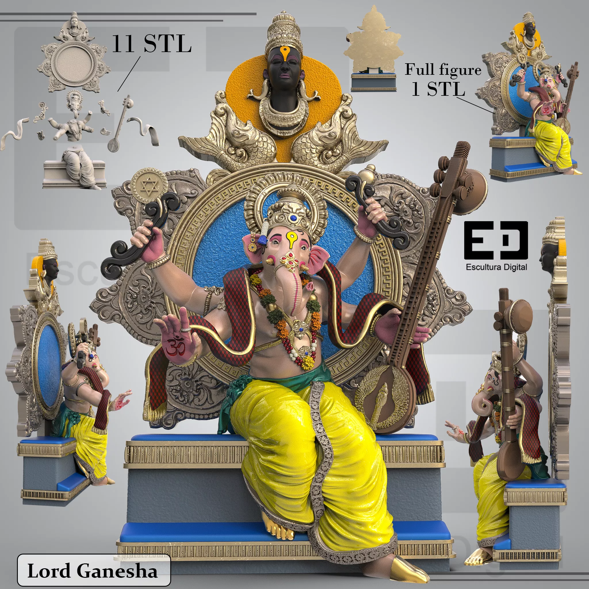 Lord Ganesha 3D print model