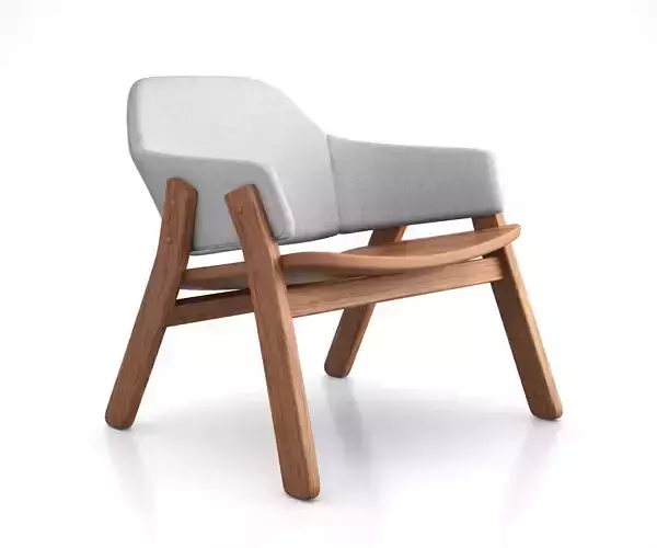 Clutch Lounge Chair by Blu Dot 3D model