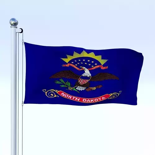 Animated North Dakota Flag