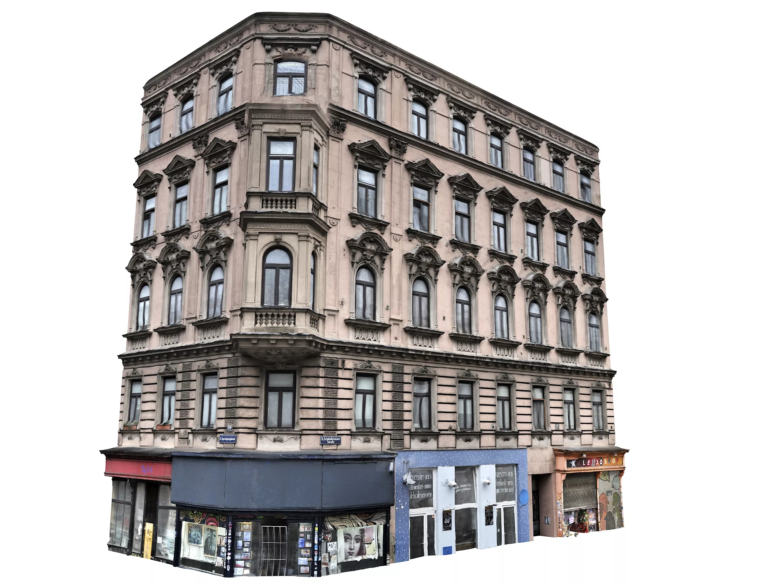 Vienna Facade Low-poly 3D model