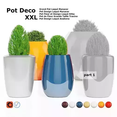Pot Deco XXL part 1 3D model