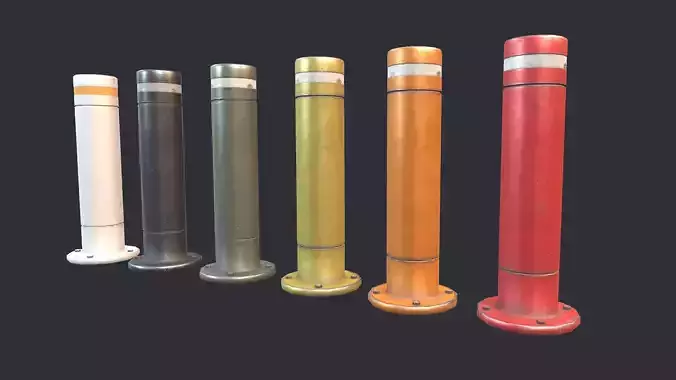 Road Block Pillar PBR