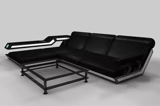 Futuristic Couch and Table