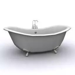 bath tub lowpoly 3D model Low-poly 3D model_0