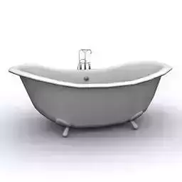bath tub lowpoly 3D model