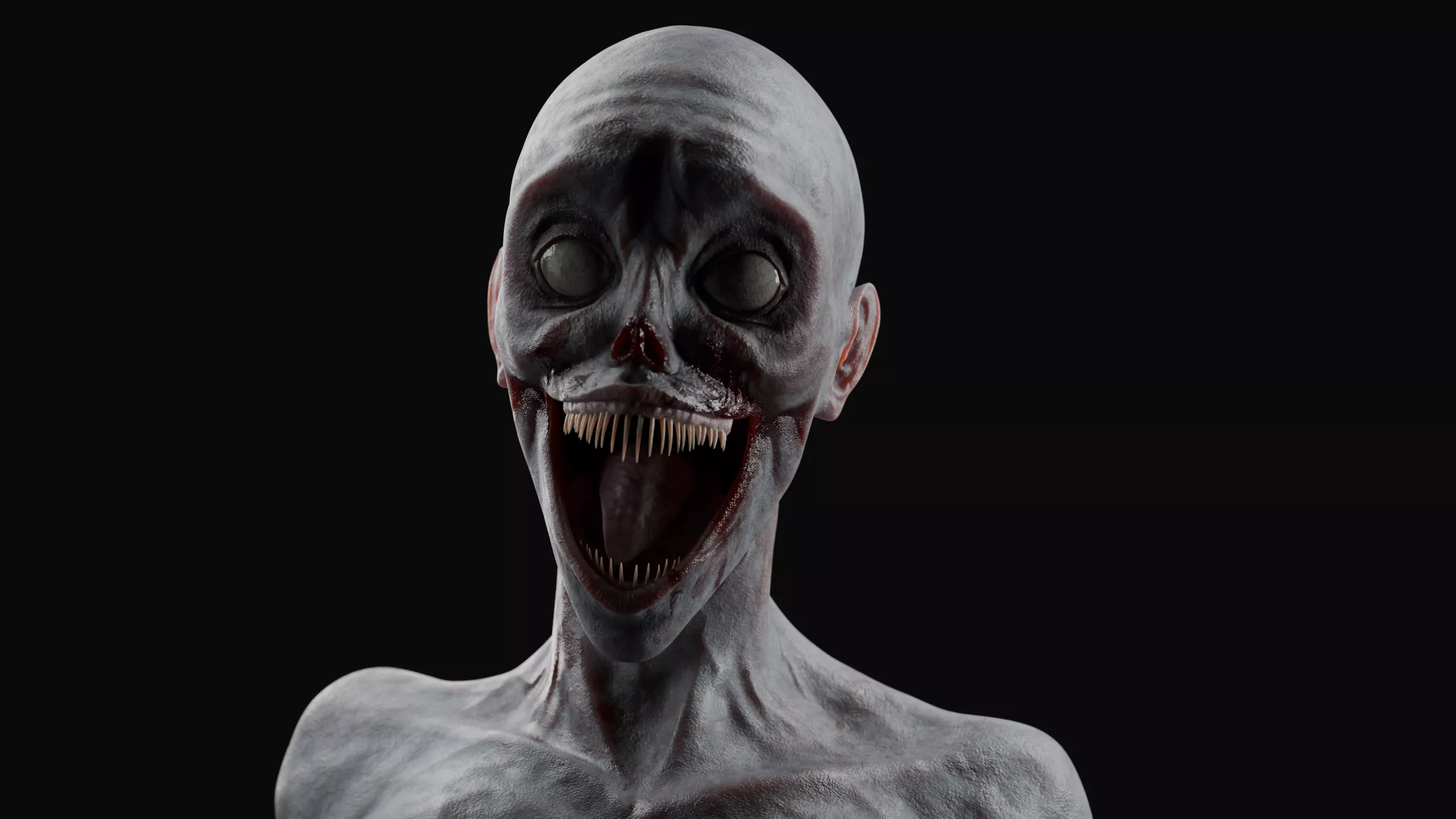 Ricka - Horror Creature - Game Ready Rigged - Body Horror - UE5 Low-poly 3D model