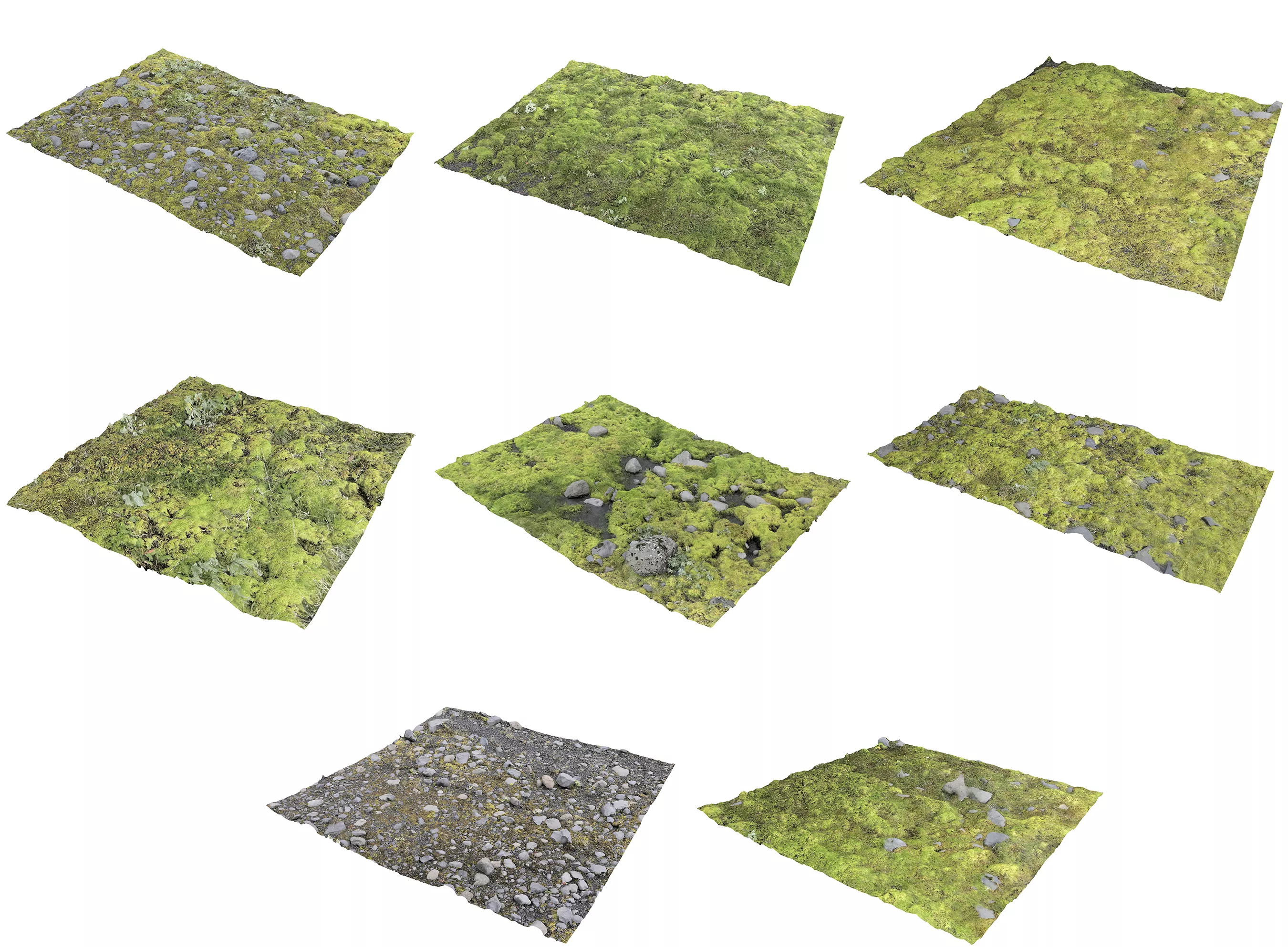 Iceland Ground 3D model Low-poly 3D model