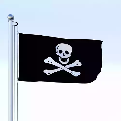 Animated Pirate Flag
