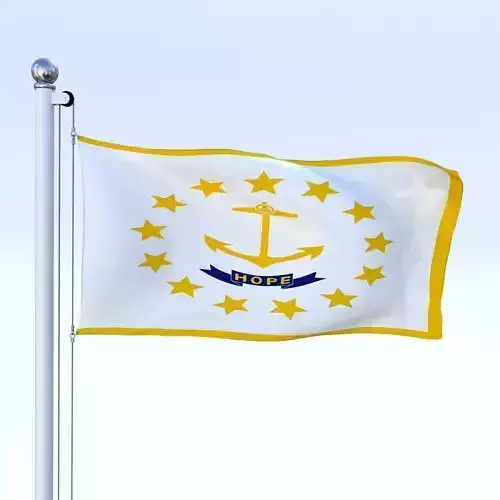 Animated Rhode Island Flag