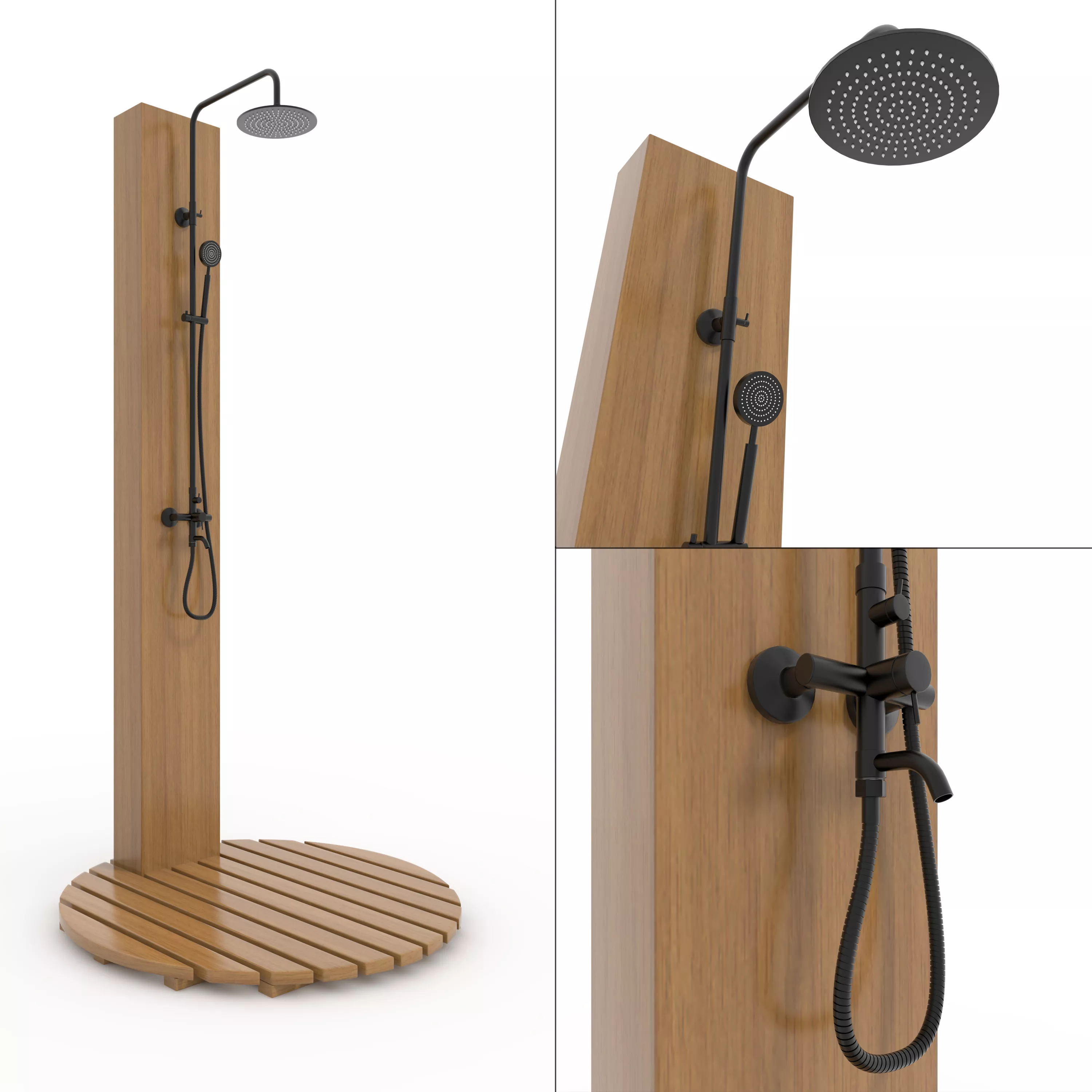 Outdoor Shower 09 3D model