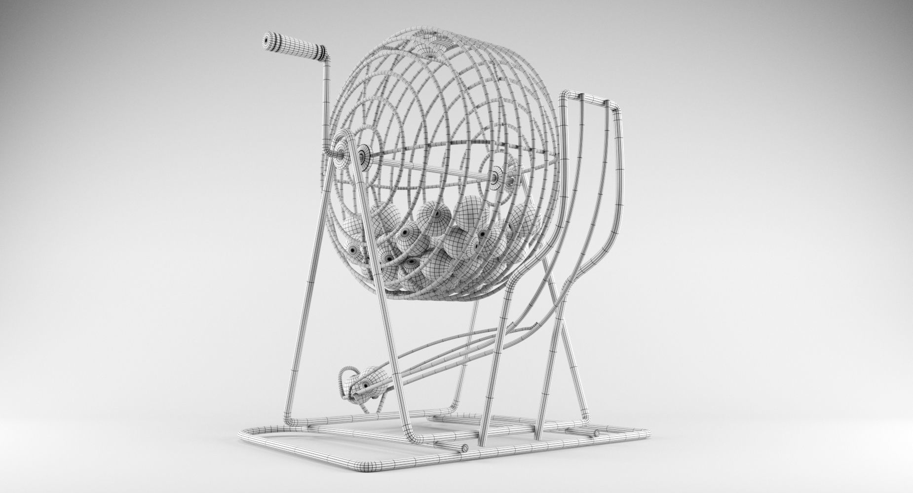Bingo Cage Thin 3D model_11