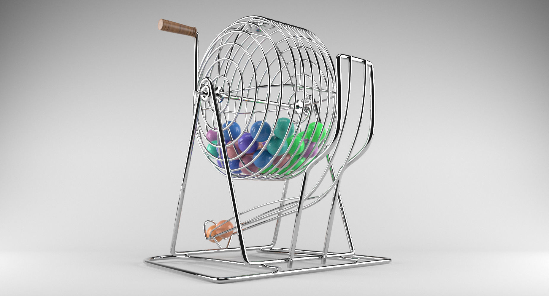 Bingo Cage Thin 3D model_10