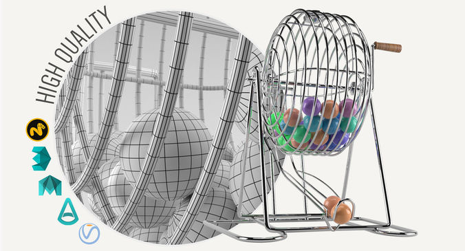 Bingo Cage Thin 3D model