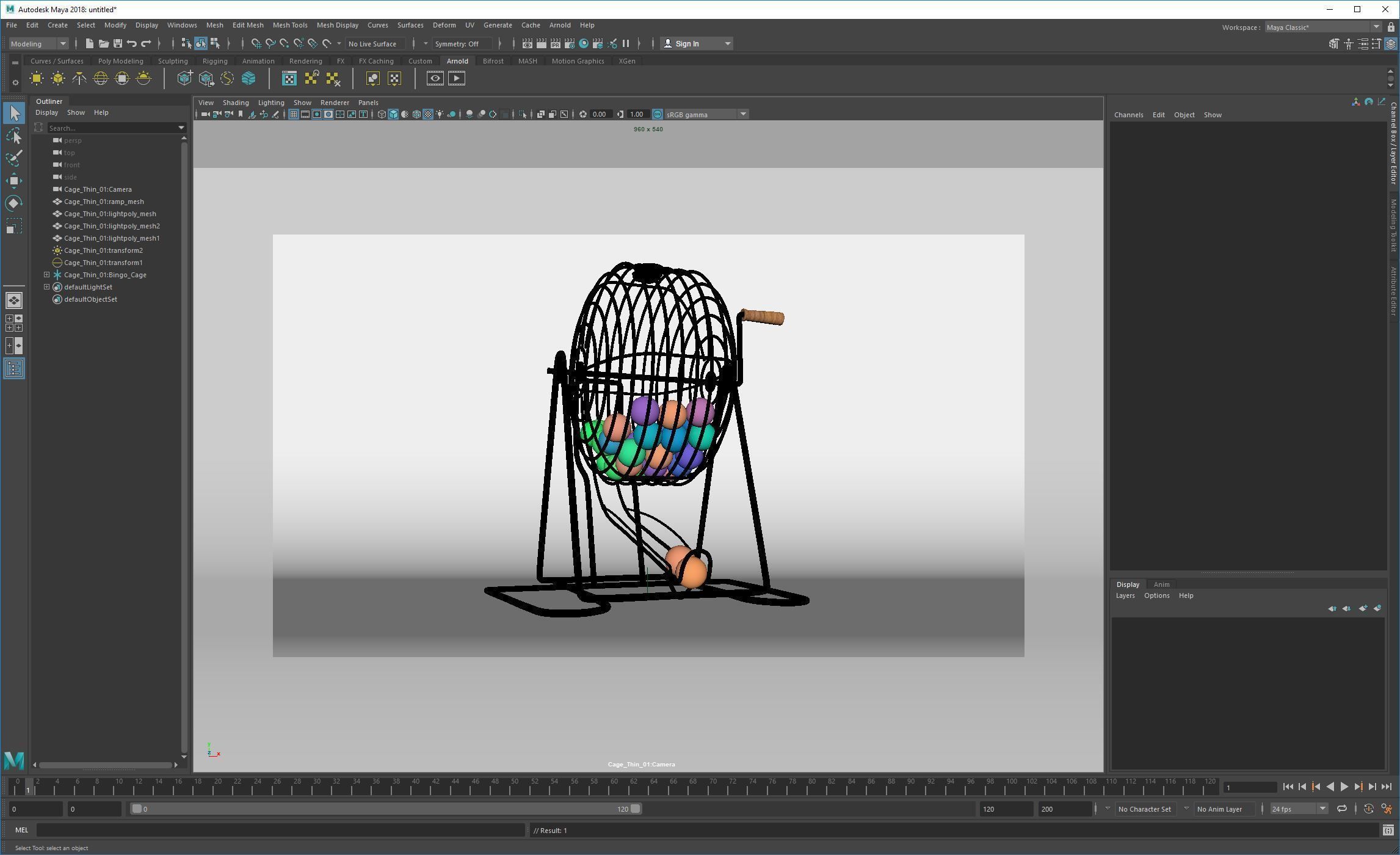 Bingo Cage Thin 3D model_13