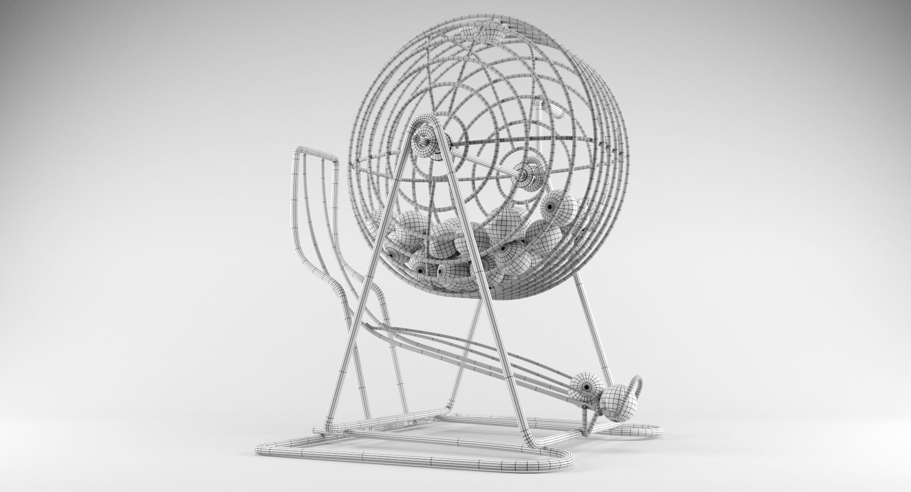 Bingo Cage Thin 3D model_7