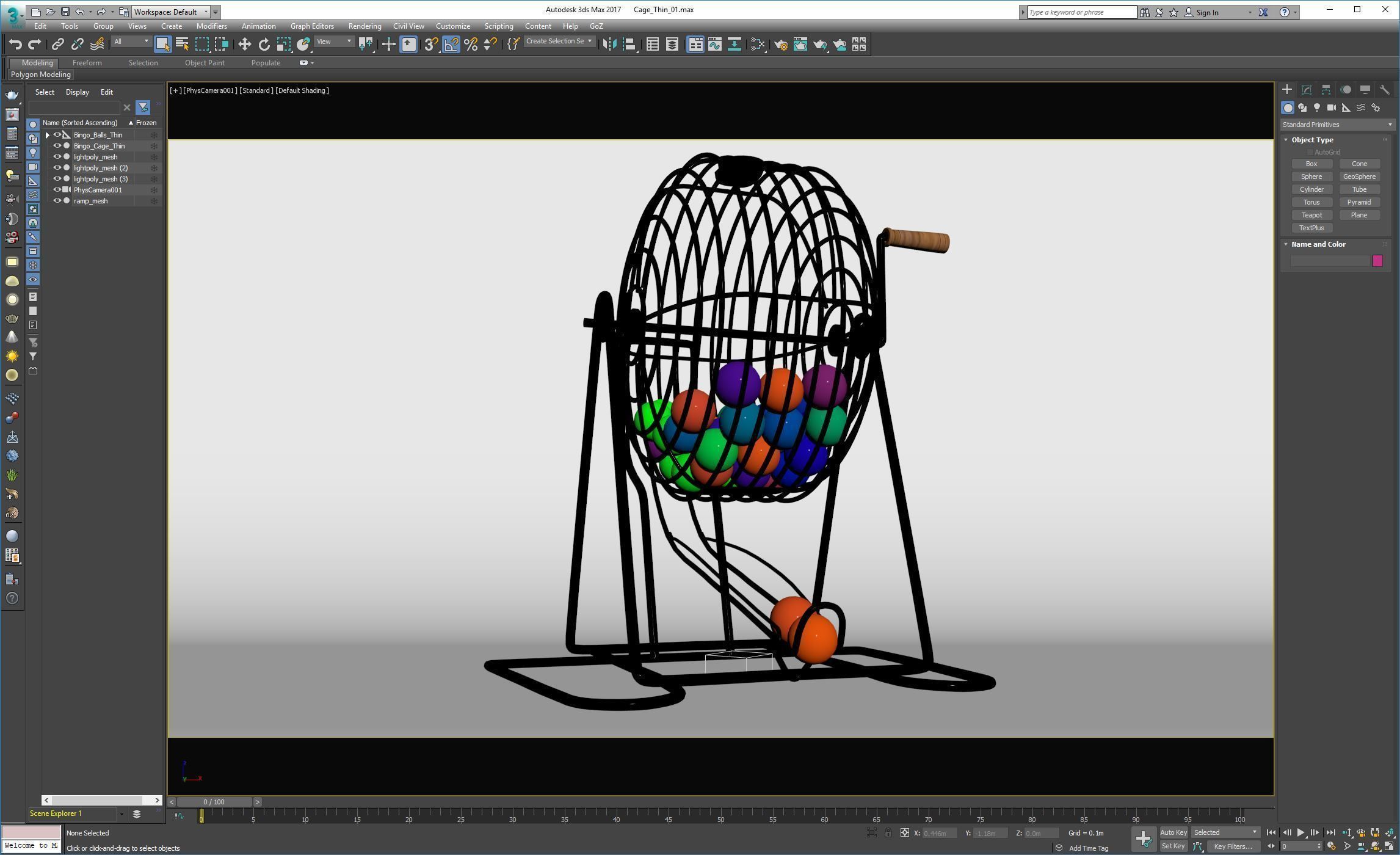 Bingo Cage Thin 3D model_12