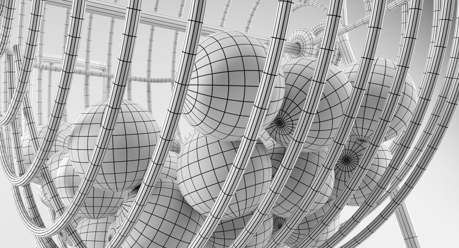 Bingo Cage Thin 3D model_5