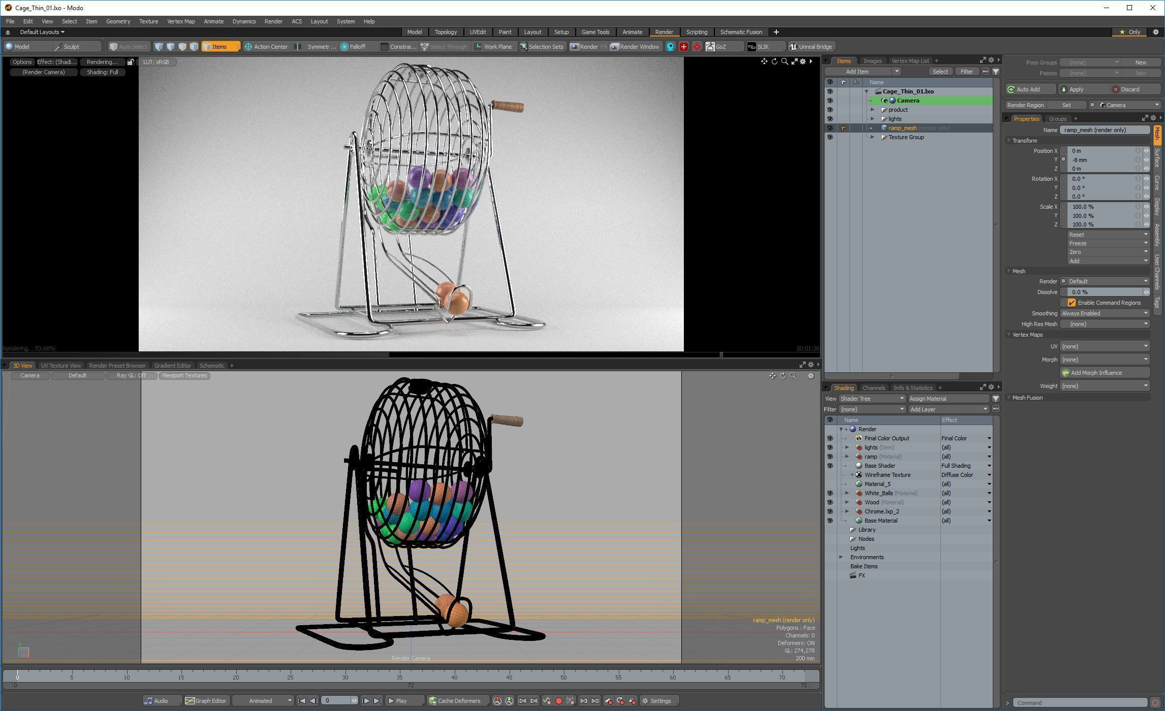 Bingo Cage Thin 3D model_14