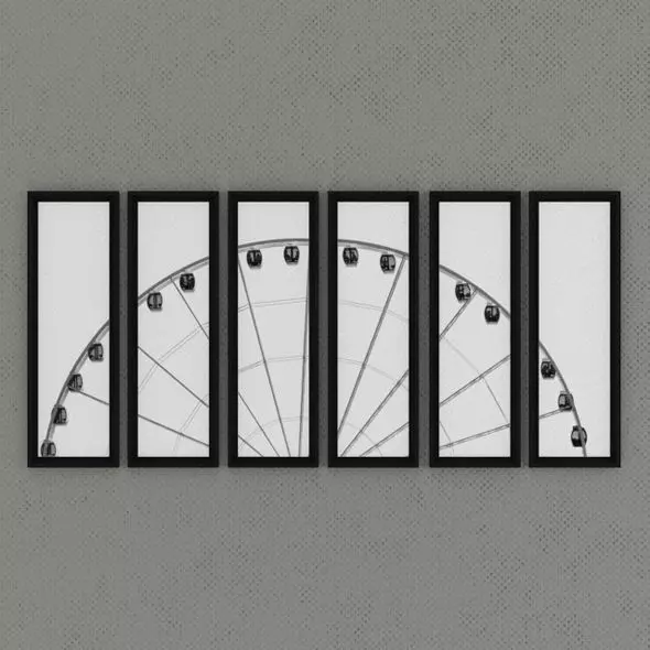 Merry Go Round Frame 3D model_0