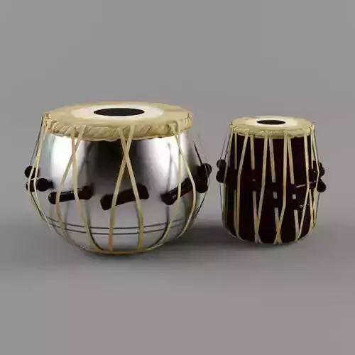 Tabla -Indian Musical instrument 3D model Tabla -Indian Musical instrument 3D model