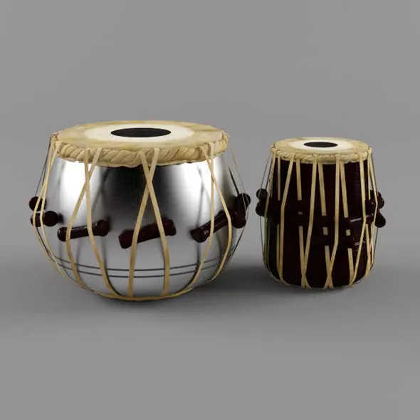 Tabla -Indian Musical instrument 3D model_0