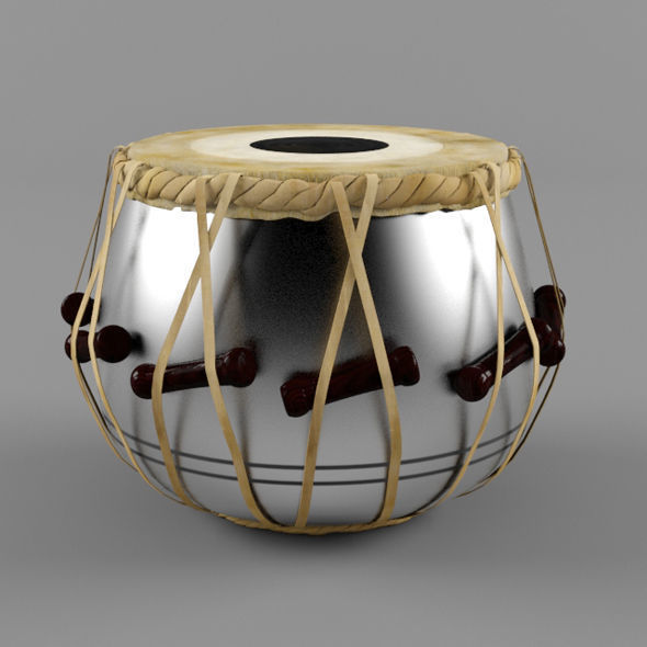 Tabla -Indian Musical instrument 3D model_1
