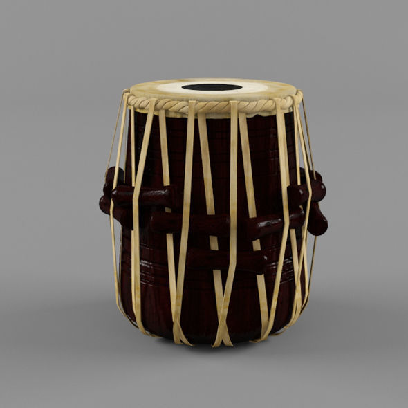 Tabla -Indian Musical instrument 3D model_2