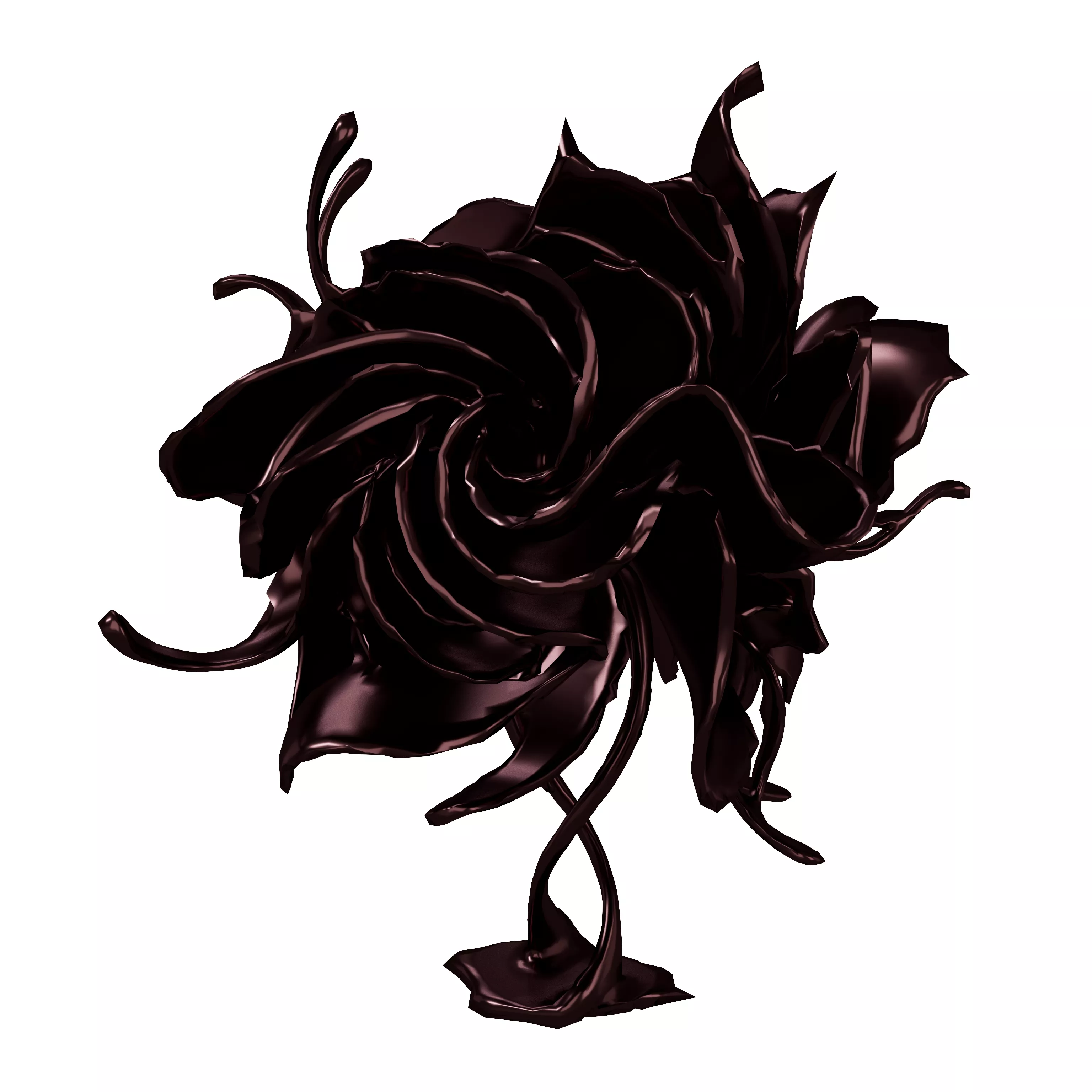 Abstract Flower Shape Decoration v1 009 Low-poly 3D model