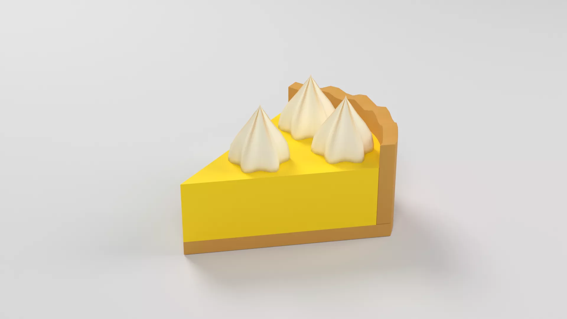 citron Pie Low-poly 3D model