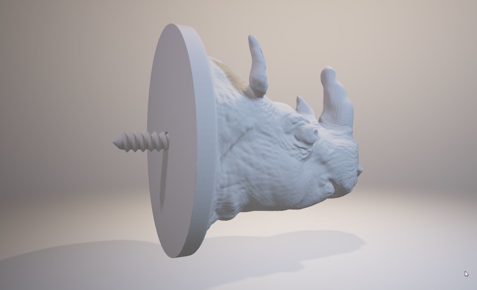 Rhinoceros HOOK 3D print model_12
