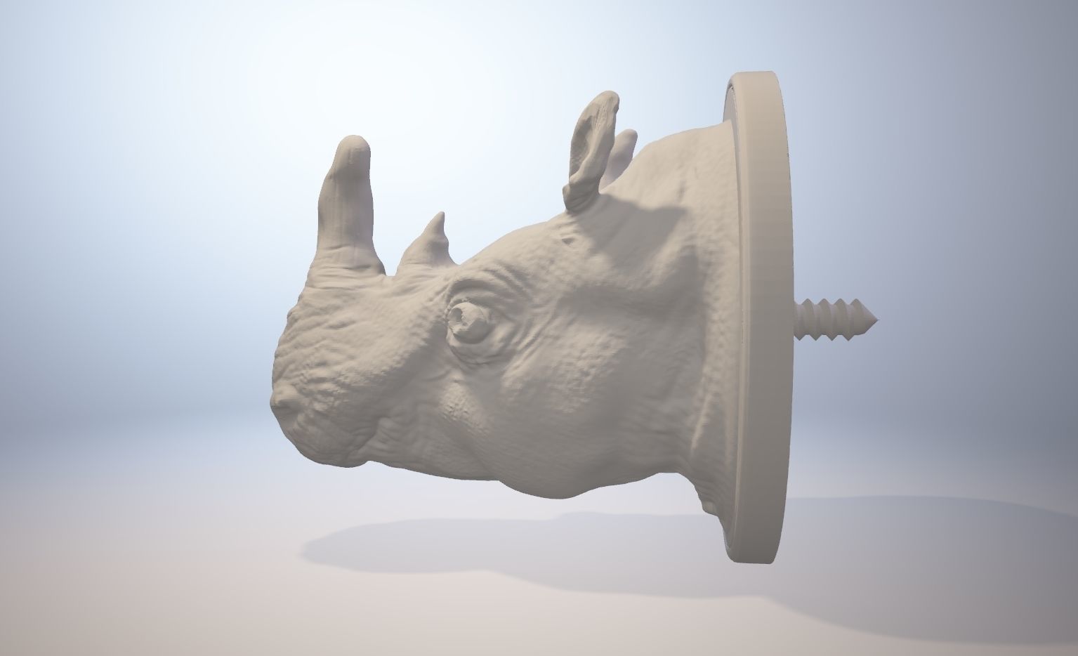 Rhinoceros HOOK 3D print model_3