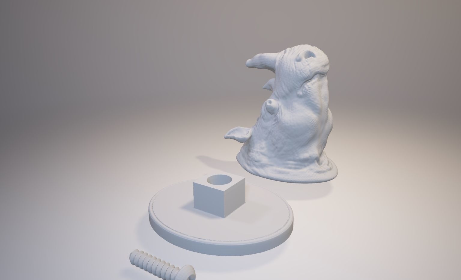 Rhinoceros HOOK 3D print model_4