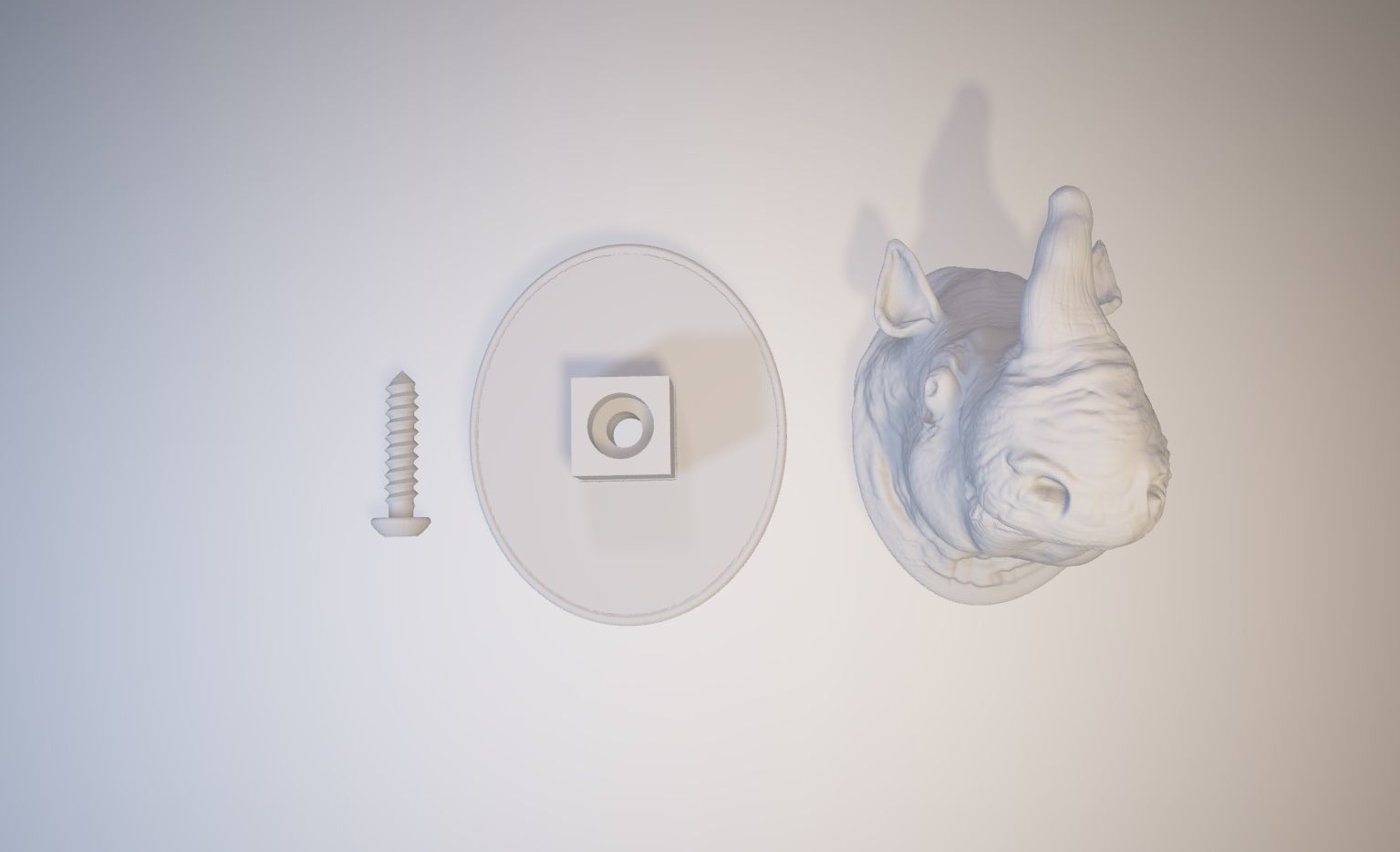 Rhinoceros HOOK 3D print model_6