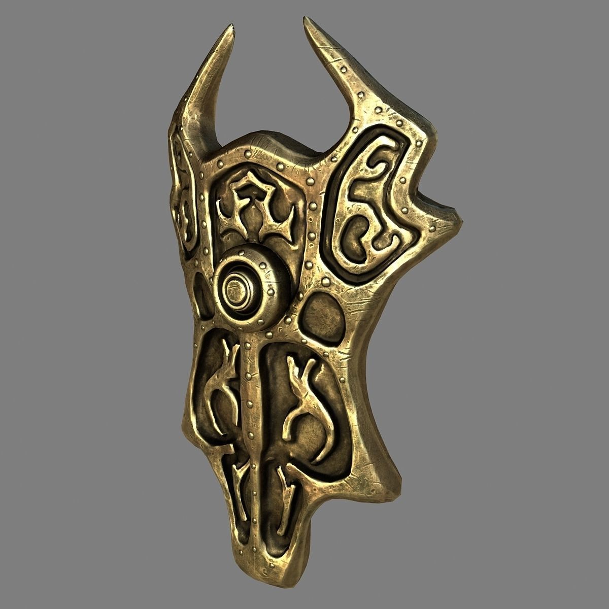 Battle Shield fantasy  3D model_2