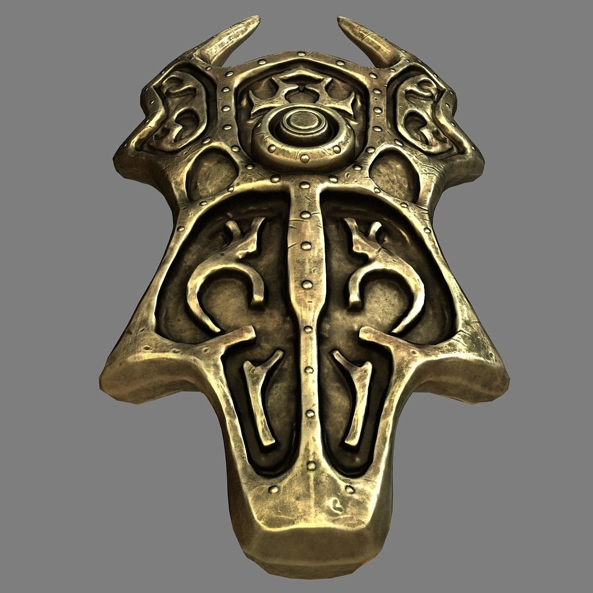 Battle Shield fantasy  3D model_5
