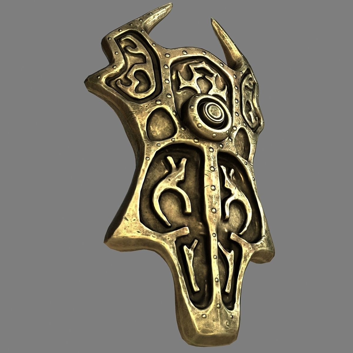 Battle Shield fantasy  3D model_6