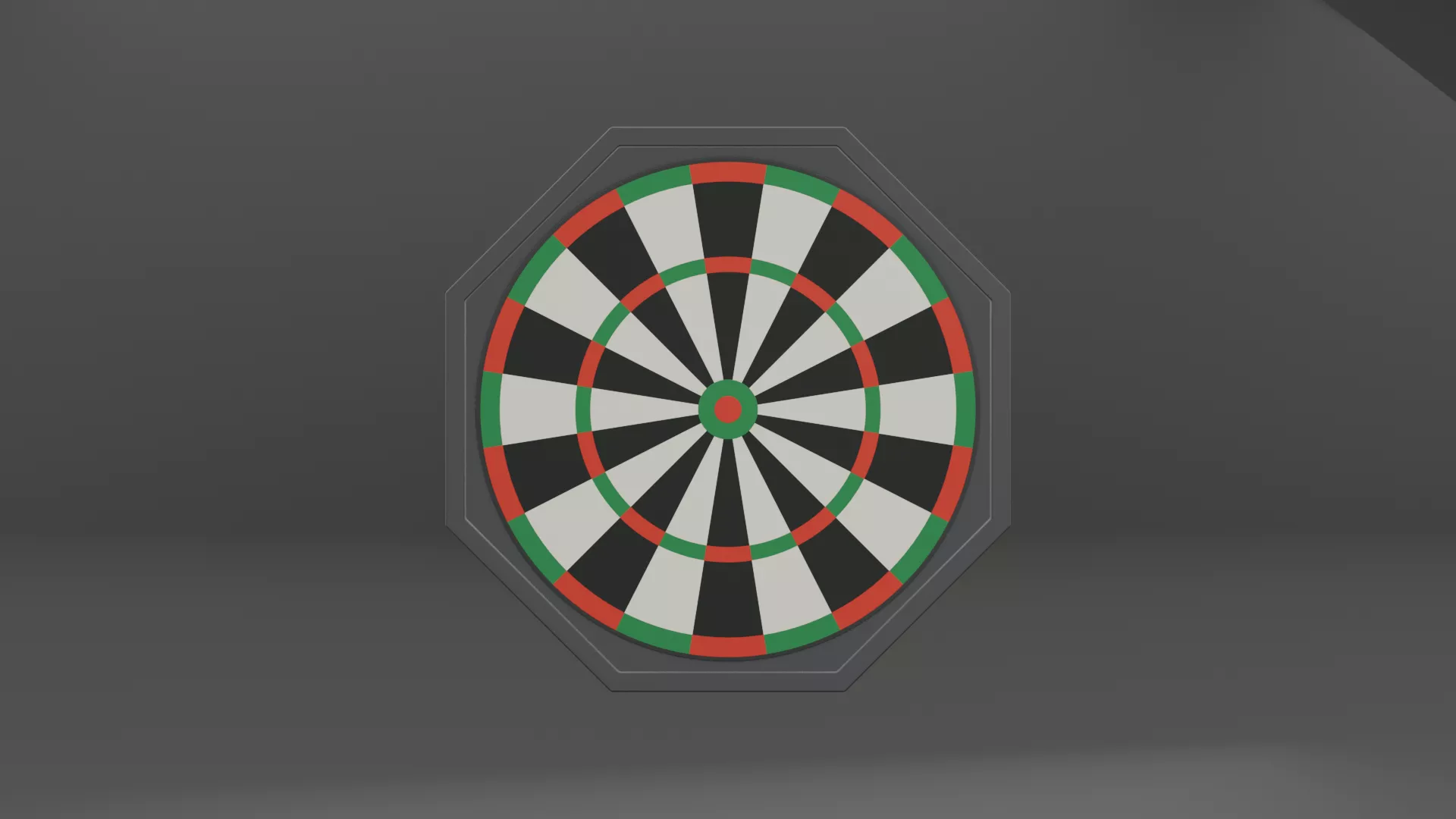 Dart Board Low-poly 3D model