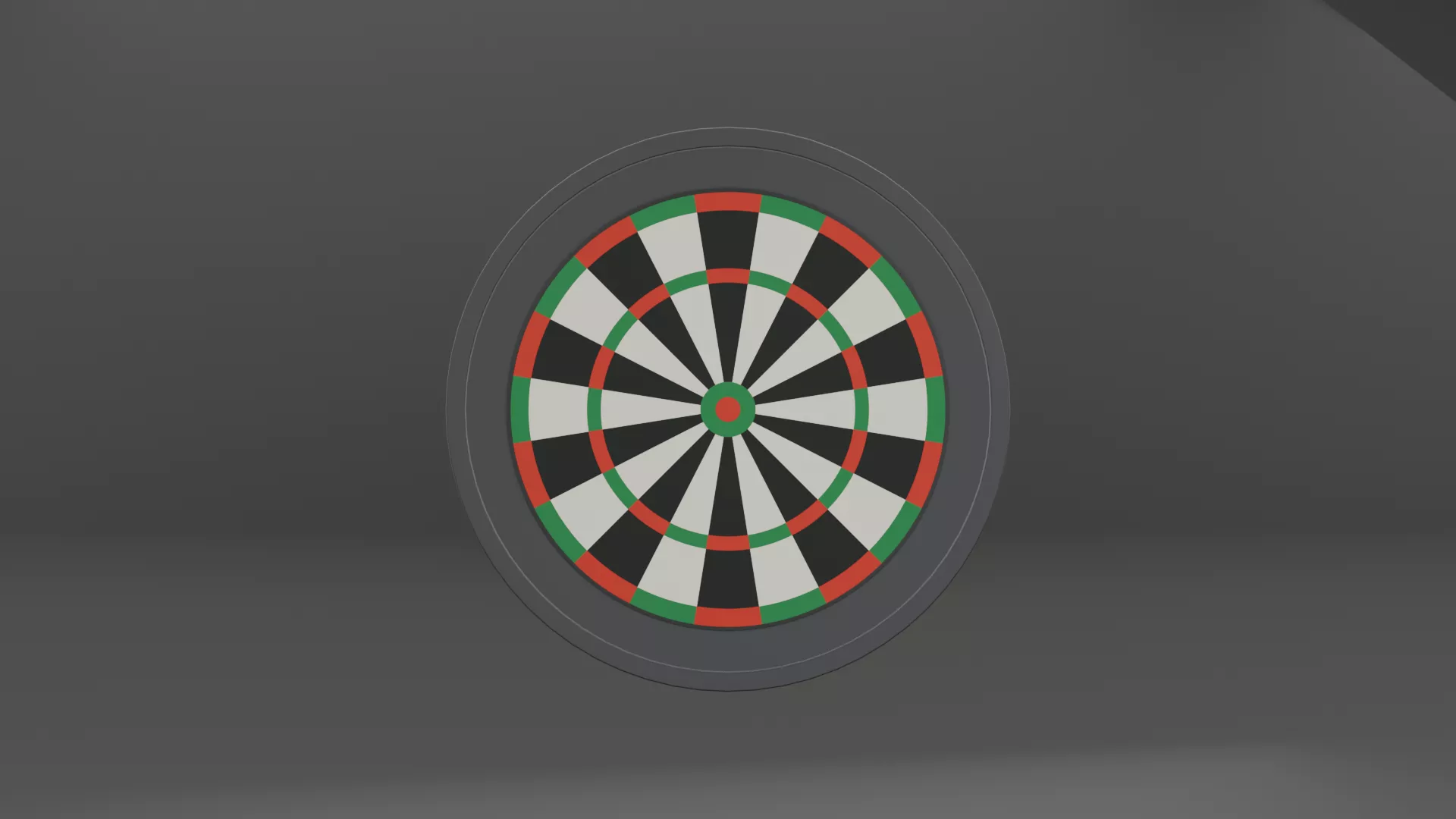 Dart Board Low-poly 3D model