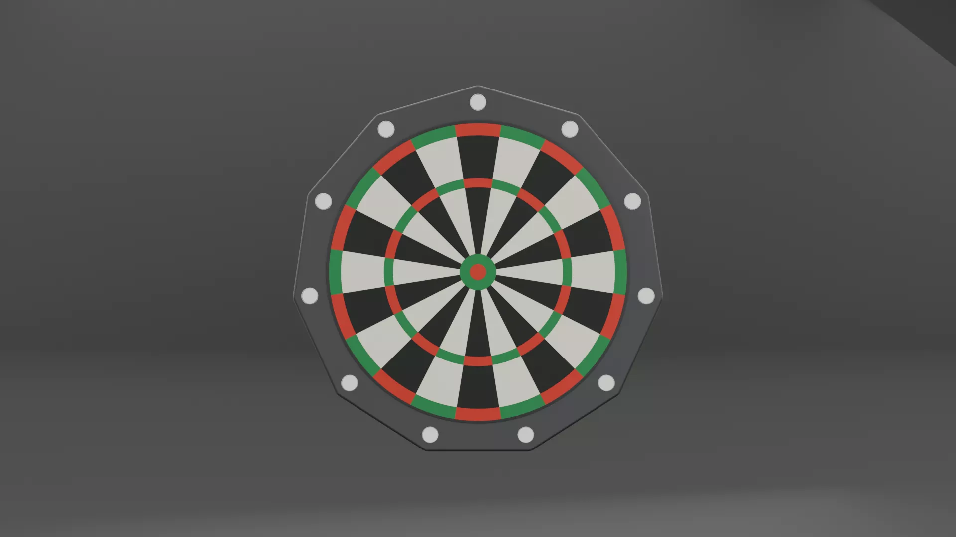 Dart Board Low-poly 3D model